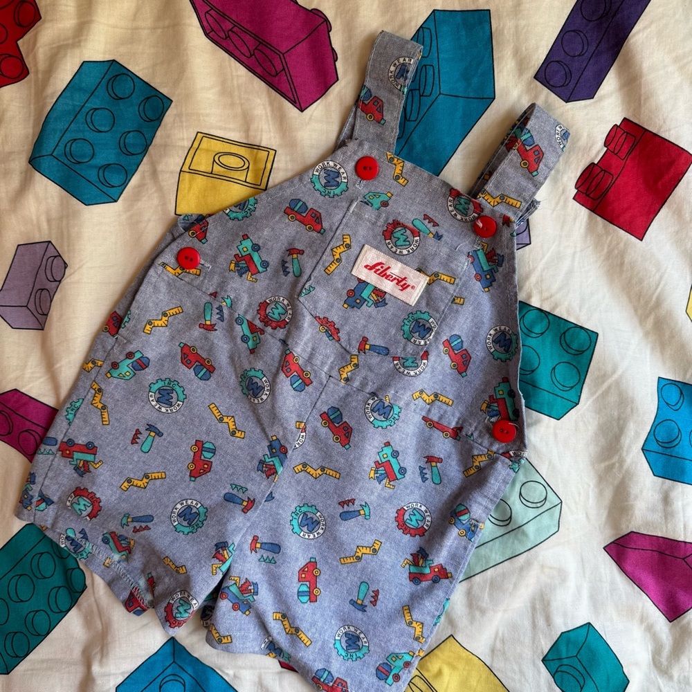Vintage Liberty Overalls with Tool Print